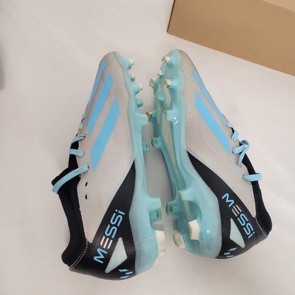 adidas X Crazyfast Messi.3 FG Firm Ground Men's Soccer Cleats Silver Blue IE4078 - Picture 5 of 11